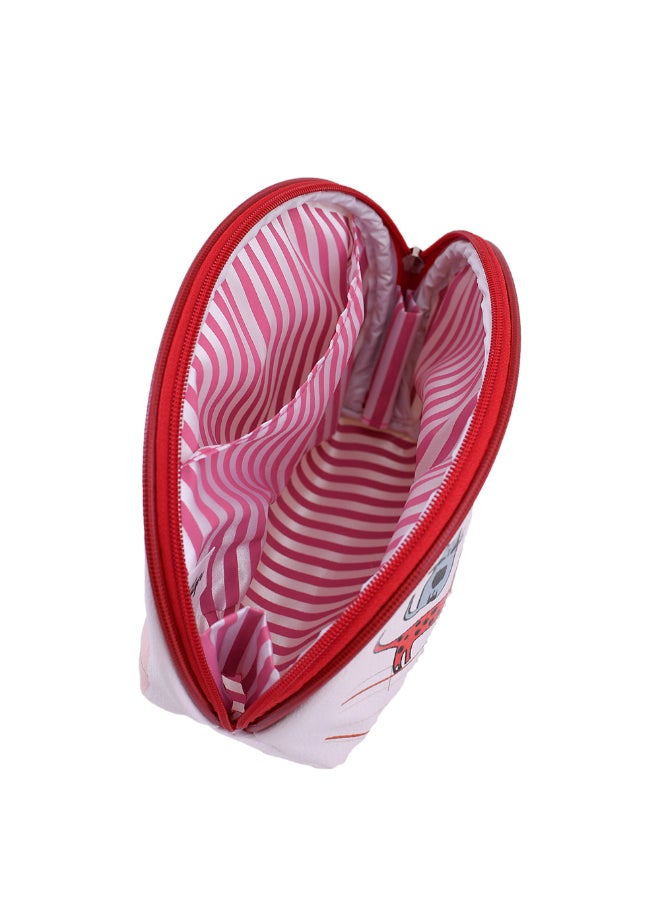 بيج ديزاين حقيبة للمستحضرات التجميلية بطبعة قطط متعدد الألوان - Image 5