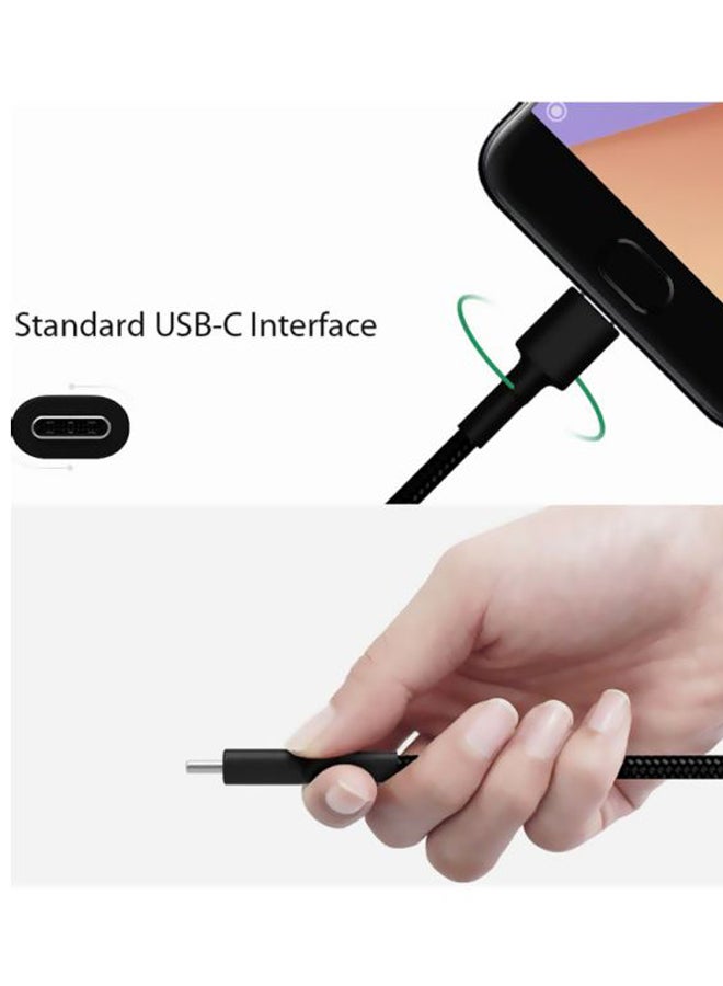 شاومي - كابل Mi Type-C المضفر باللون الأسود - Image 1