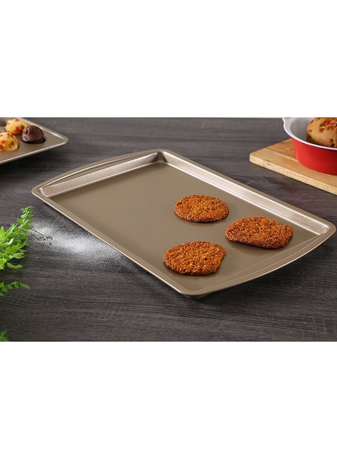 بان هوم  صينية بلانش من النحاس لخبز الكوكيز بني 50 x 31 x 2سم - Image 3