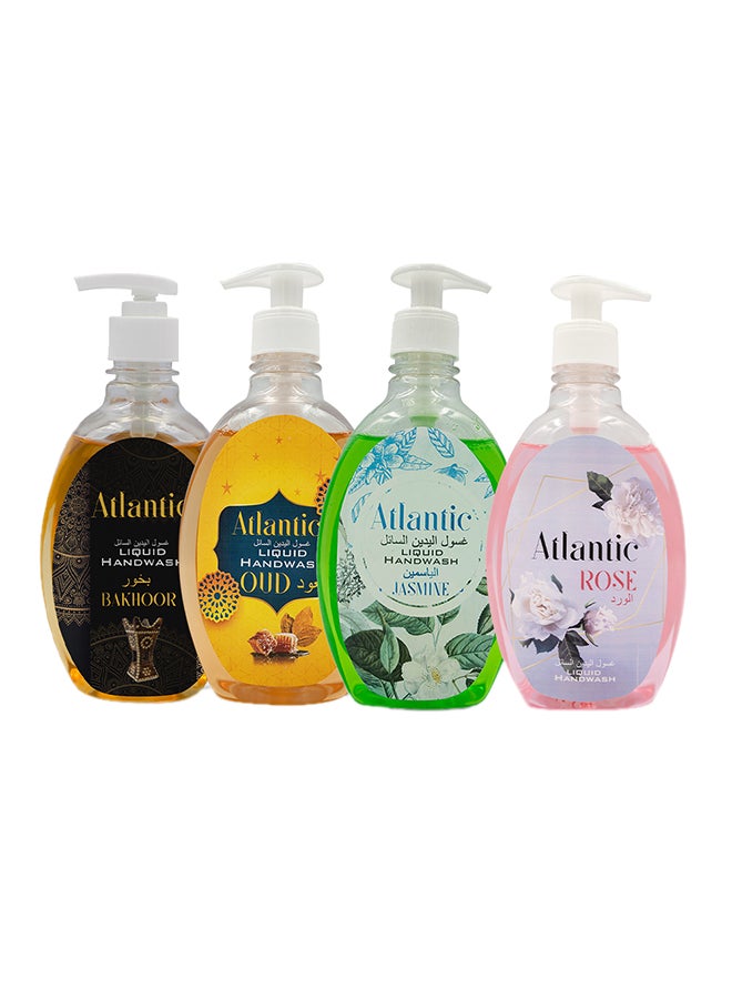 Atlantic 4-Piece Fragrance Liquid Hand Wash 500ml  - Image 1