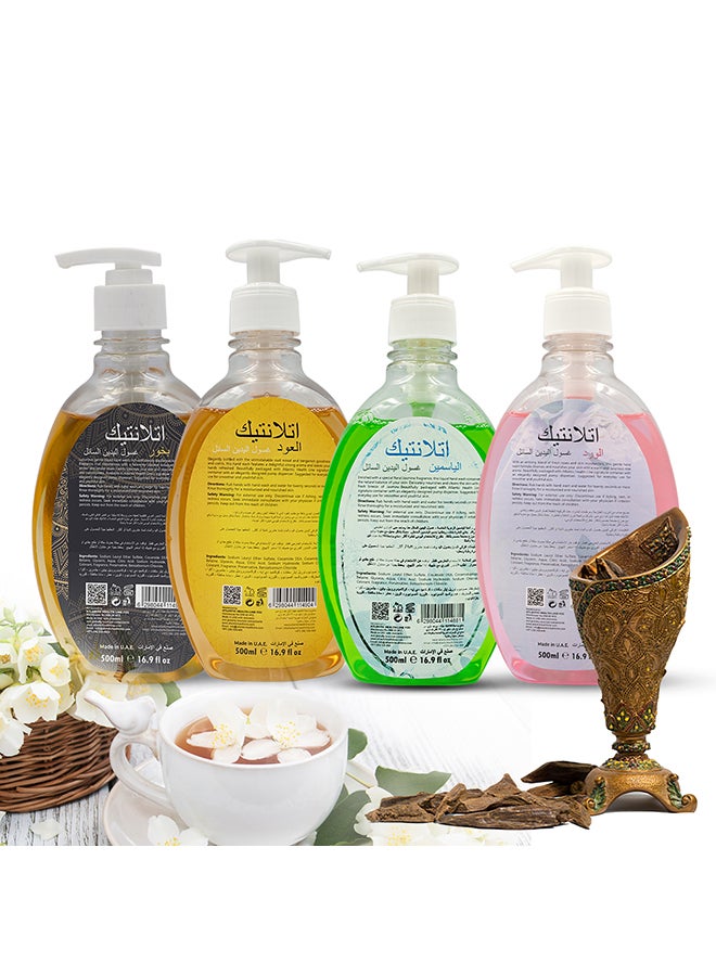 Atlantic 4-Piece Fragrance Liquid Hand Wash 500ml  - Image 3