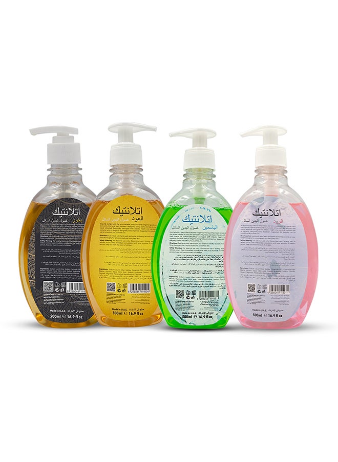 Atlantic 4-Piece Fragrance Liquid Hand Wash 500ml  - Image 2
