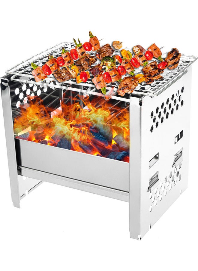 Portable Barbecue Grill Silver  - Image 1