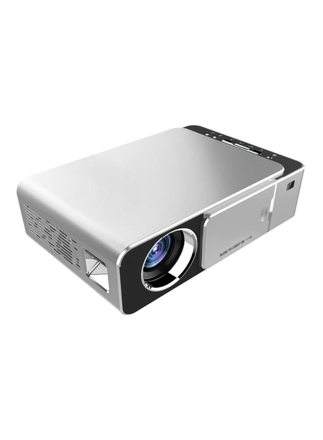 يونيك جهاز بروجيكتور صغير يونيك T6 للمسرح المنزلي بإضاءة LED بدقة كاملة الوضوح 1280*720 وسطوع 3500 لومن T6 أسود/ فضي - Image 2