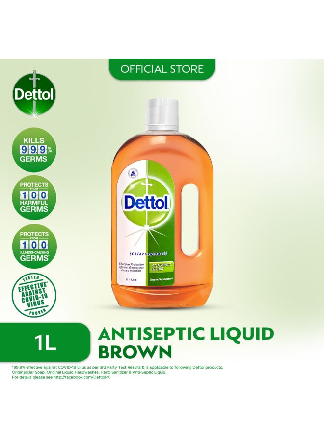 Dettol Anti-Septic Disinfectant 1 Liter Brown  - Image 4