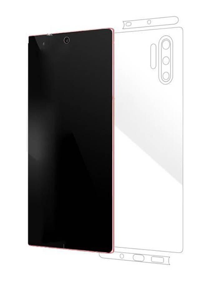 9H Back Screen Protector Gelatin Full Side For Samsung Galaxy Note 10 Plus Clear