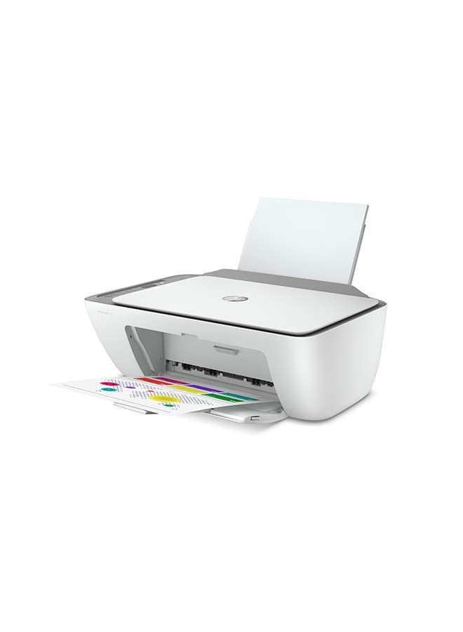 HP DeskJet 2721 All-in-One Color Printer - Wireless, Print, Scan & Copy white  - Image 2