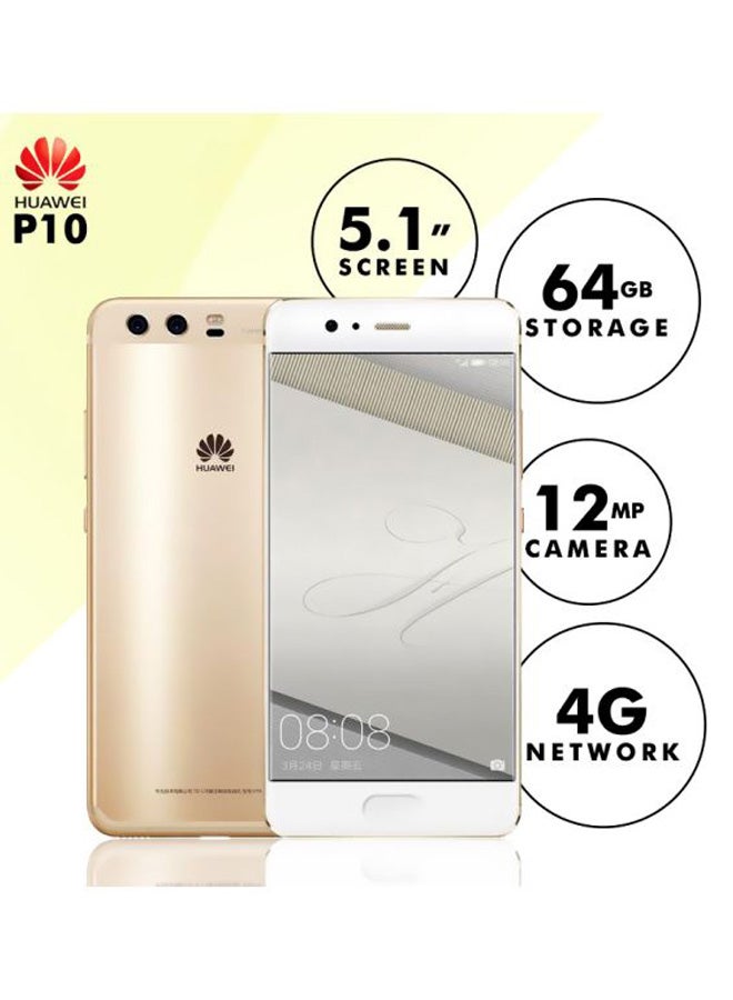 HUAWEI - P10 Dual SIM Gold 64GB 4G LTE - Image 1