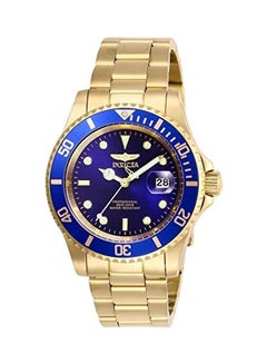 Men's Analog Wrist Watch With Stainless Steel Strap - 45 mm - Gold