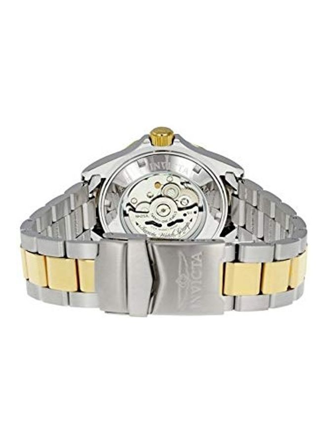 Invicta Men's Stainless Steel Analog Automatic Wrist Watch - 46 mm - Gold/Silver - Image 3