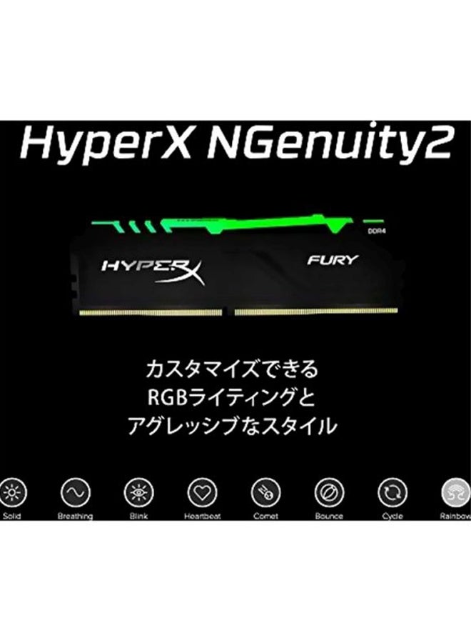 HYPERX - 2-Piece Fury DDR4 RAM Black/Blue/Gold - Image 1