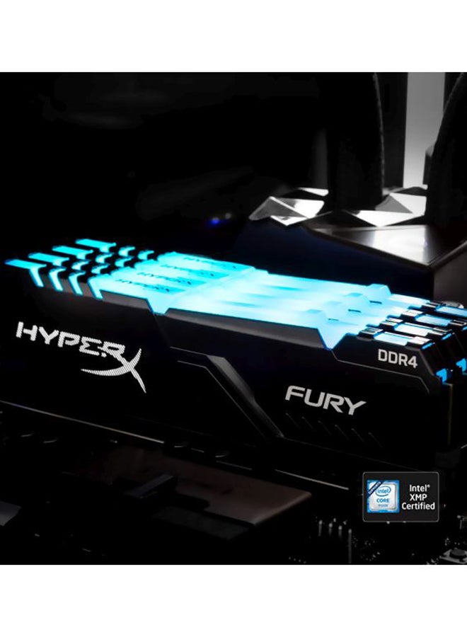 HYPERX - 2-Piece Fury DDR4 RAM Black/Blue/Gold - Image 1