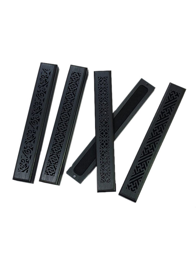 Al Zaabiah Wooden Incense Stick Burner Black 23.5x3.5x2.2cm - Image 3