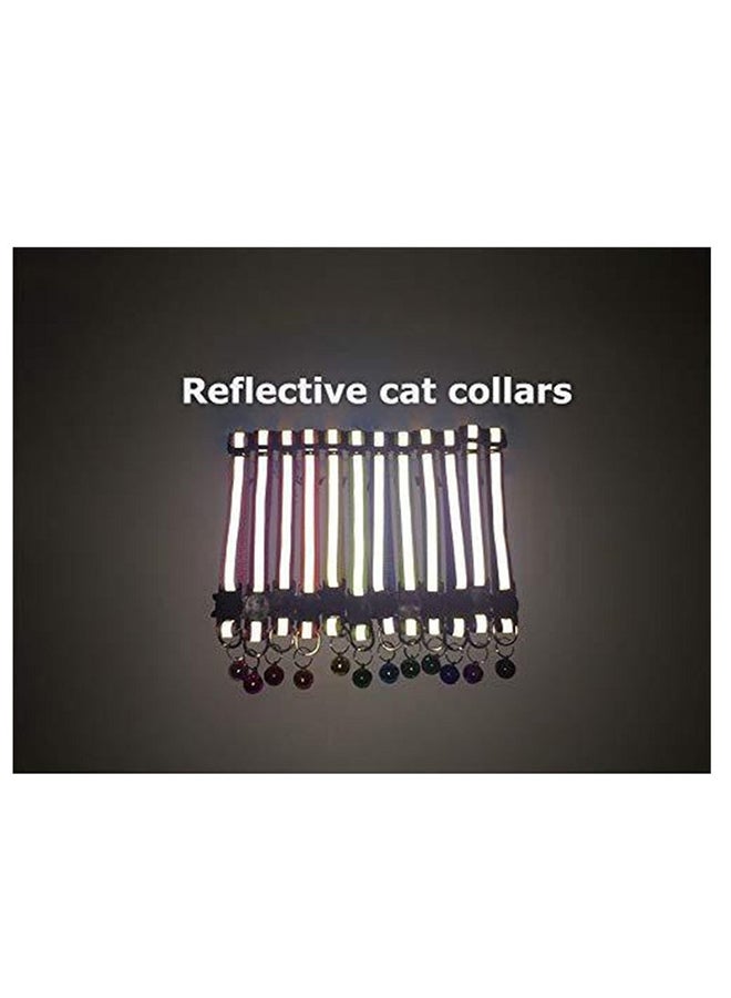 مجموعة أطواق للكلاب من النايلون قابلة للتعديل مكونة من 3 قطع متعدد الألوان 32سم - Image 3