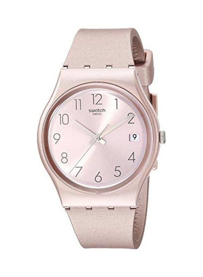 Swatch Women's Analog Wrist Watch With Silicone Strap - 43 mm - Pink  - Image 1