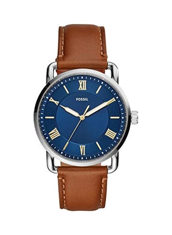 FOSSIL Men's Analog Wrist Watch with Leather Strap  - Image 1