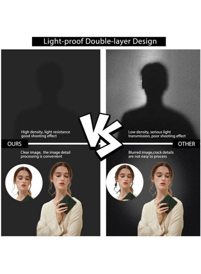 ANDOER 2-In-1 Photography Backdrop With Hook Set Black/White  - Image 5