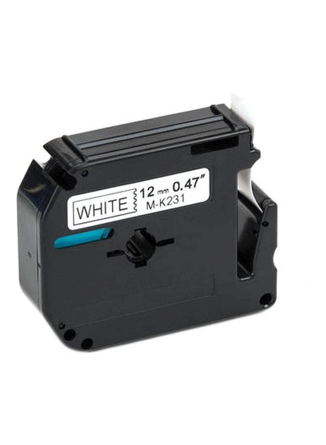 brother Compatible M Tape 12 mm Black on white for Brother Label Printer 1.2cm black - Image 2