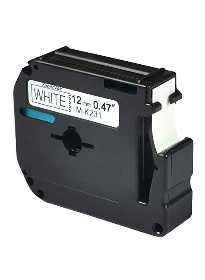 brother Compatible M Tape 12 mm Black on white for Brother Label Printer 1.2cm black - Image 4