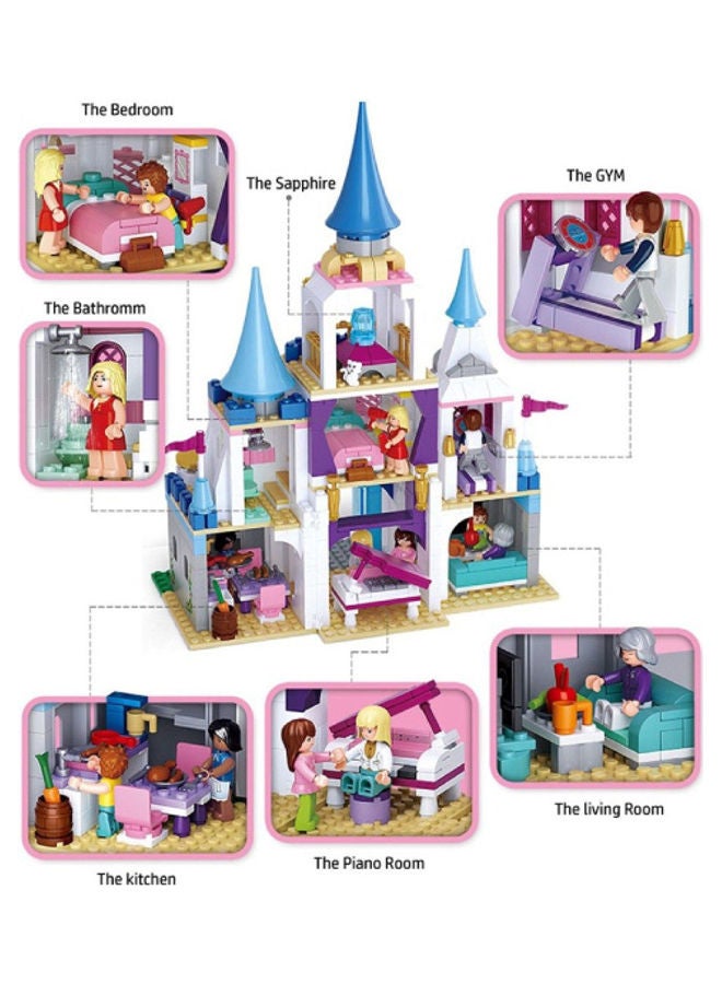 Sluban - M38-B0610 206-Piece Sapphire Castle Building Set 206 6+ Years - Image 1