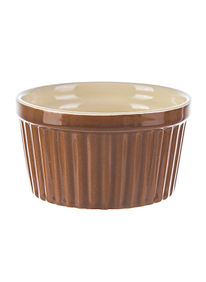 شاربدو فنجان قهوة وصحن من الزجاج بني - Image 1