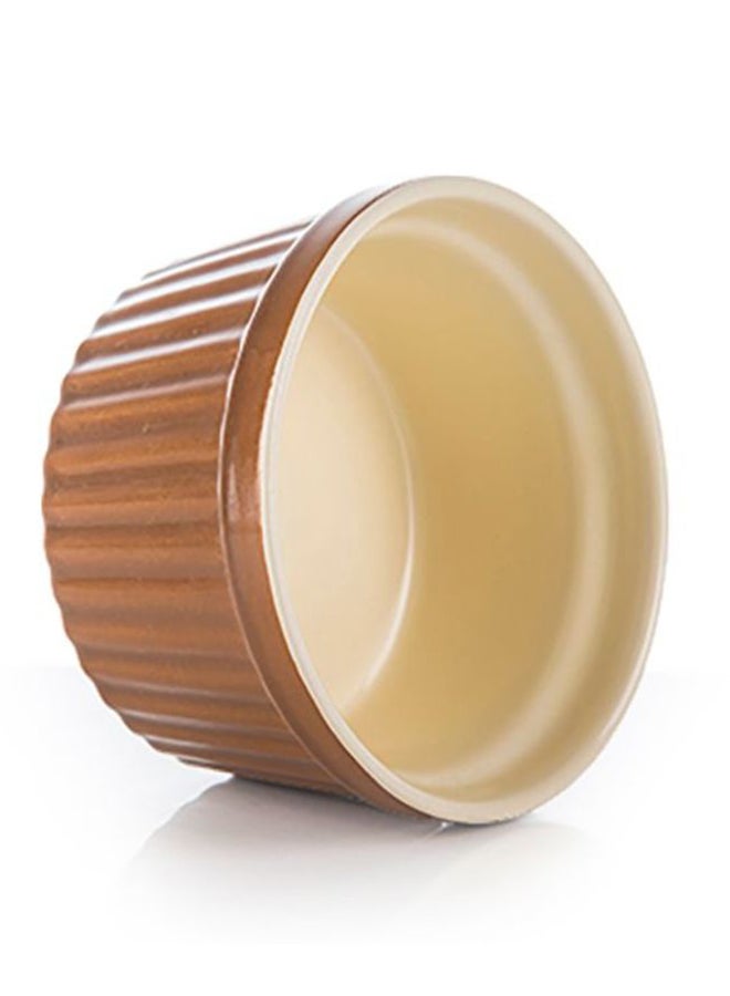 شاربدو فنجان قهوة وصحن من الزجاج بني - Image 3