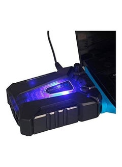 Dubkart Laptop Cooling Fan Radiator With Vacuum Fan Black/Blue  - Image 3