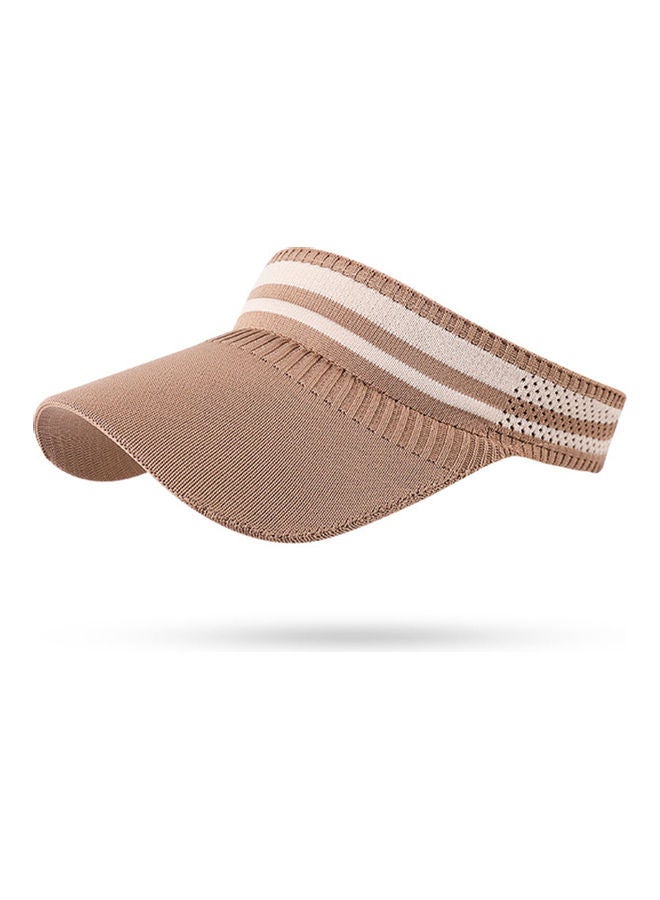 Generic Adjustable Stripes Design Sun Protection Visor Hat