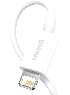 Baseus iPhone Cable, USB to Lightning-Fast Charging Cable iPhone Charger Cable 2.4A Lightning Cord Compatible for iPhone 14/14 Pro/14 Plus/14 Pro Max, iPhone 13 Pro 12 Pro Max 11 XS SE 7 Plus 6S iPad Pro 2M White  - Image 3