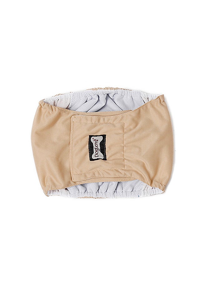 Generic Male Dog Belly Band Pet Diaper Double Xl Beige 25.00x4.00x18.00cm  - Image 3