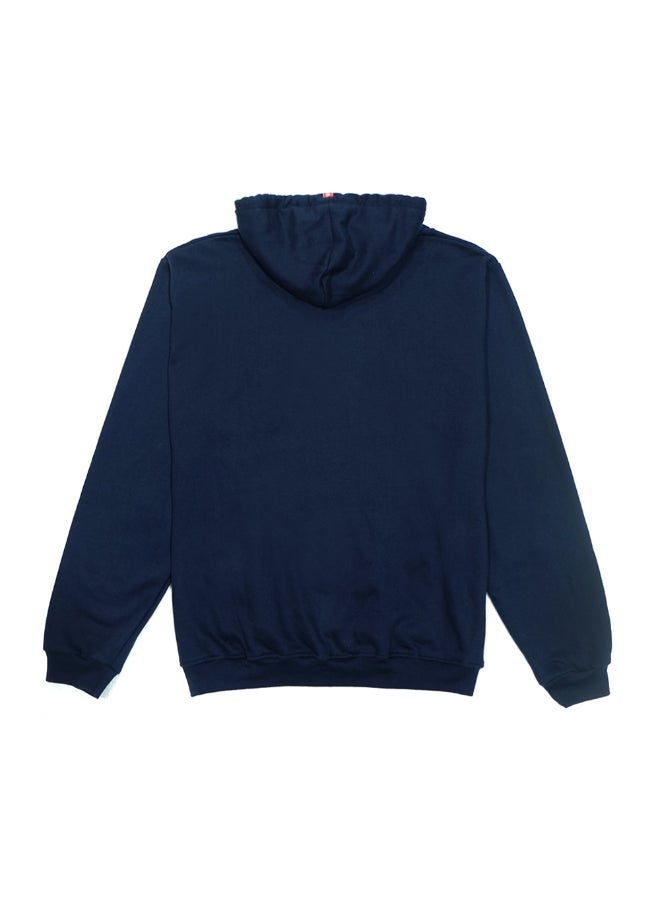 NEILO - Fashionable Printed Hoodie Blue - Image 1