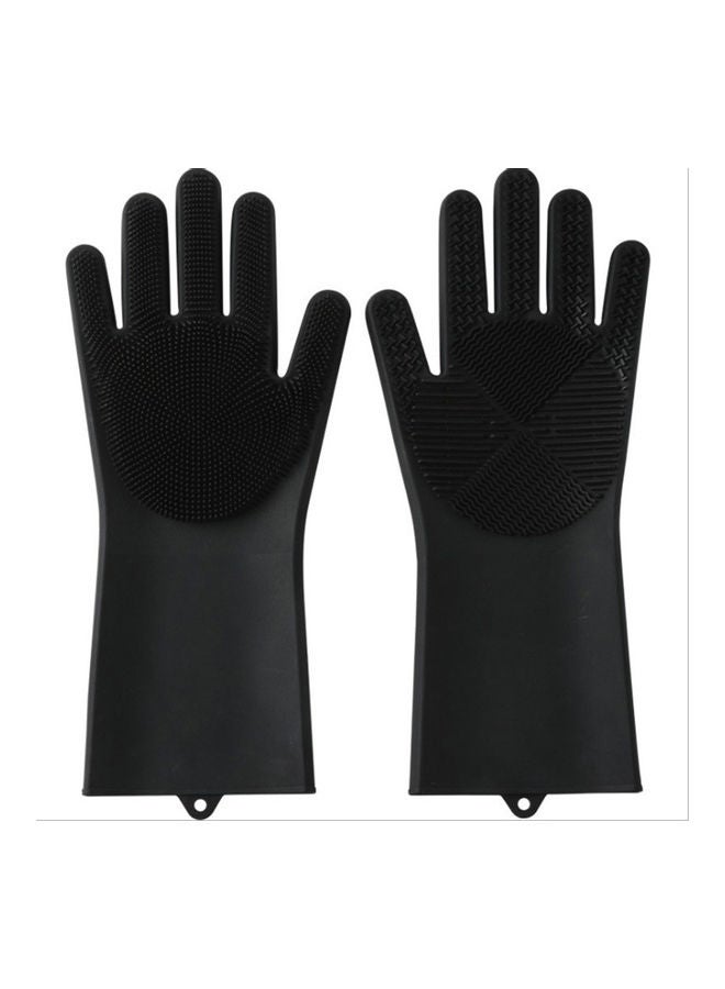 قفاز لأغراض التنظيف من مادة مقاومة للماء أسود