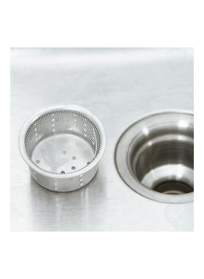 Generic - 100-Piece Disposable Sink Strainer Garbage Filter Bag Set White - Image 1