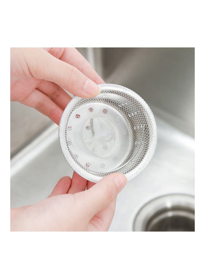 Generic - 100-Piece Disposable Sink Strainer Garbage Filter Bag Set White - Image 1