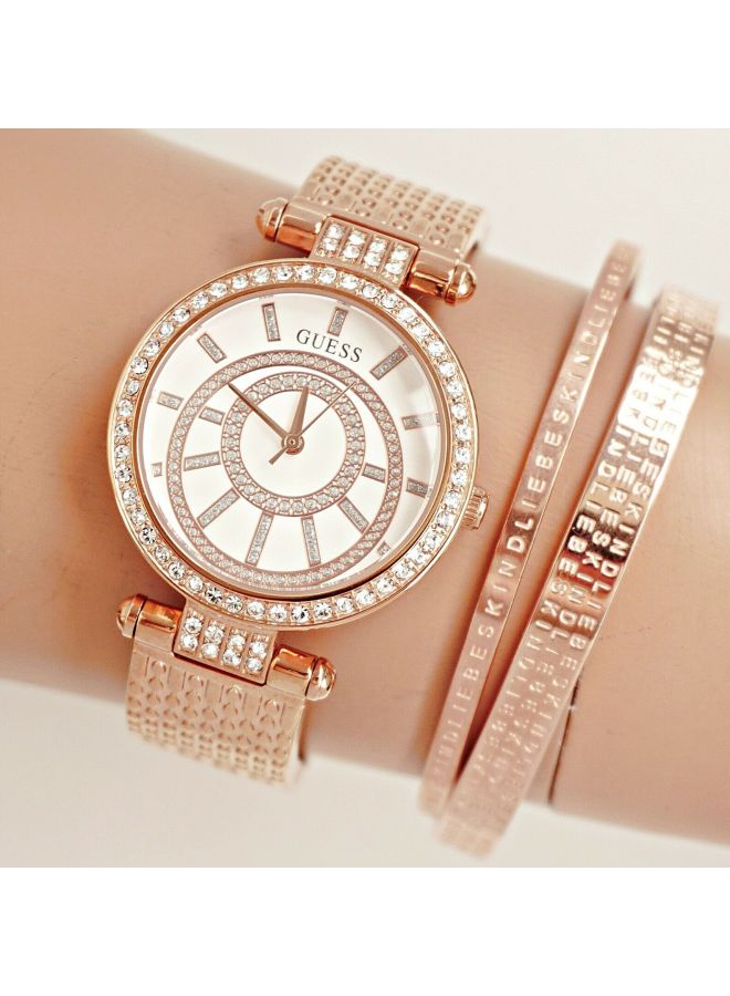 GUESS Women's Analog Watch W1008L3 - 32 mm - Rose Gold  - Image 5