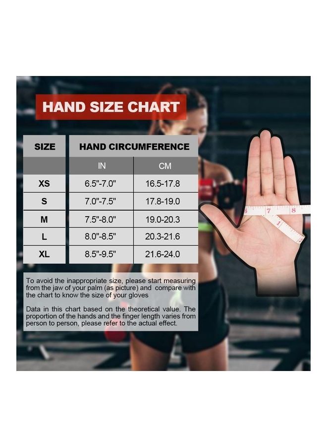 XiuWoo Anti-Slip Weight Lifting Gym Gloves L  - Image 2