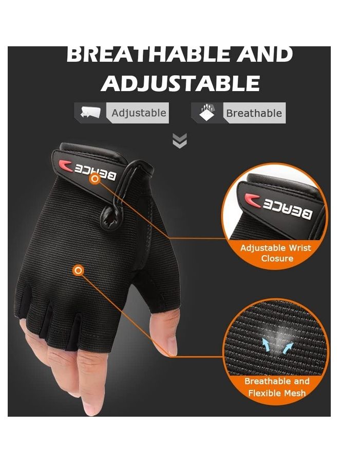 XiuWoo Anti-Slip Weight Lifting Gym Gloves L  - Image 5