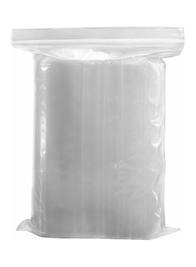 100-Piece Plastic Storage Bags Clear - Image 1
