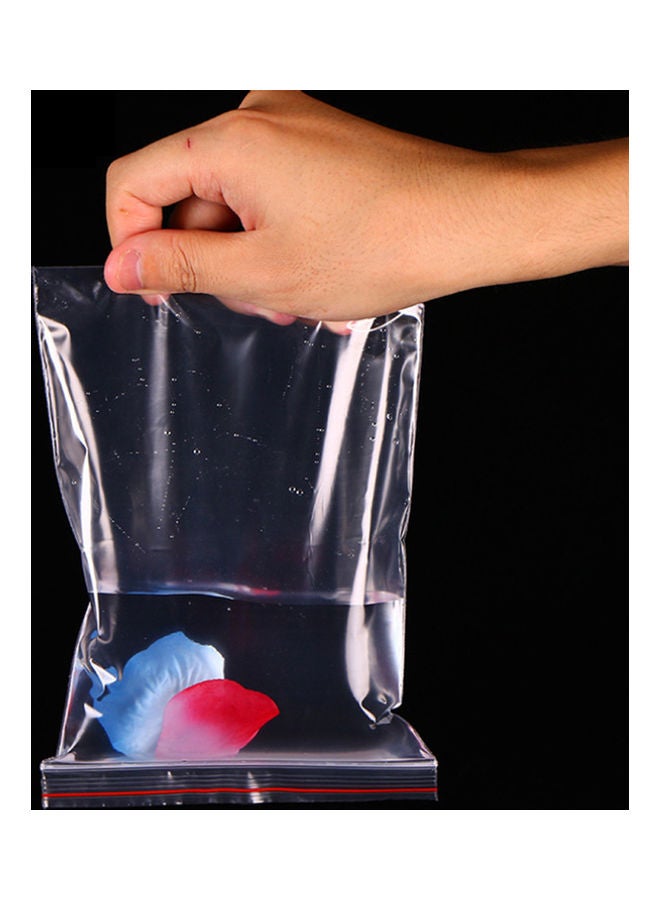 100-Piece Plastic Storage Bags Clear - Image 3