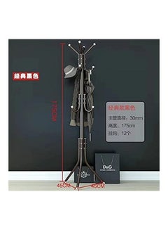 ARTC 12 Hook Coat Racks Stand Black  - Image 2