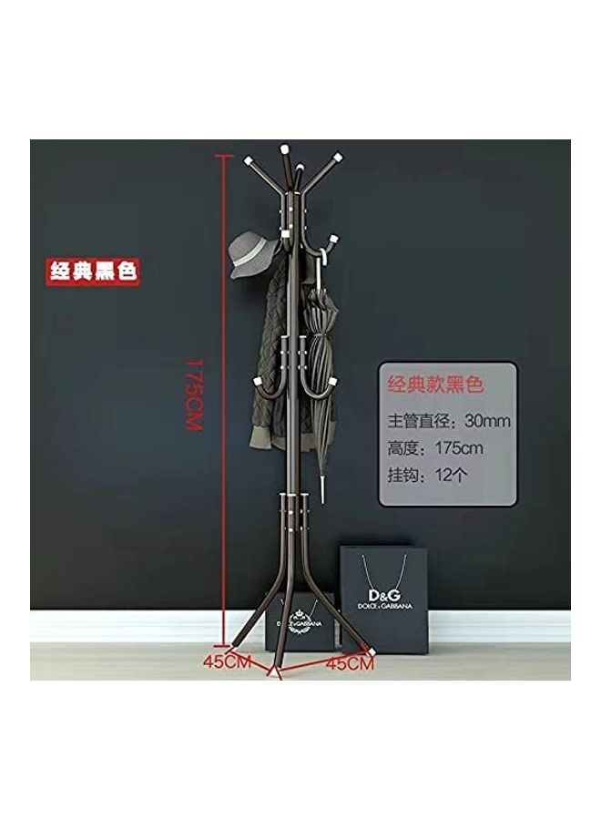 ARTC - 12 Hook Coat Racks Stand Black - Image 1