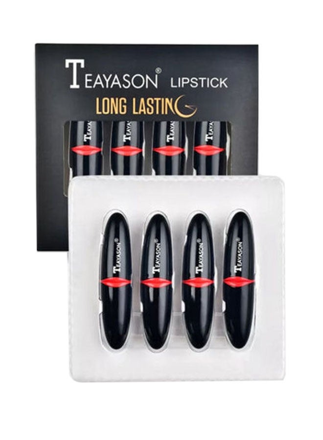 TEAYASON 4-Pack Waterproof Matte Lipstick Multicolour - Image 1