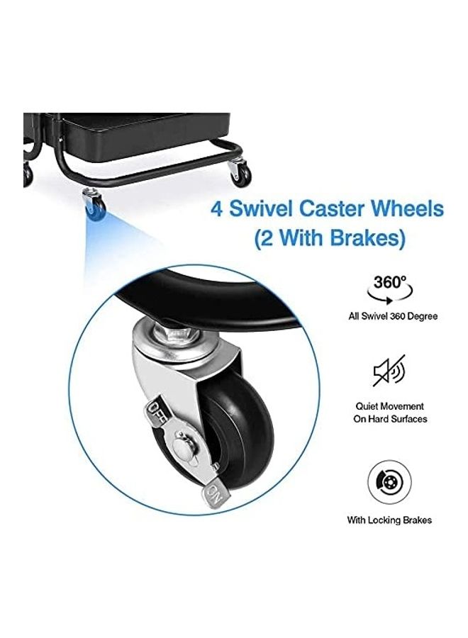 Orchid 3-Tier Multiuse  Organizer Rack Black - Image 3