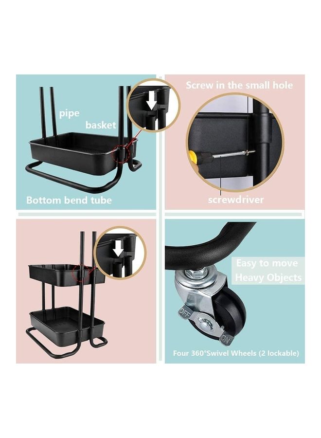 Orchid 3-Tier Multiuse  Organizer Rack Black - Image 4