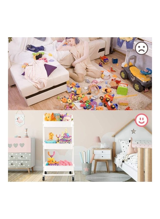 Orchid 3-Tier Multiuse  Organizer Rack White - Image 4