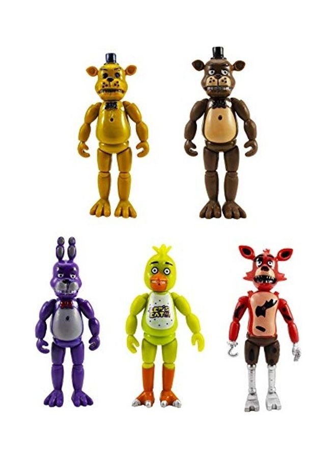 ان اي - مجموعة مجسمات شخصيات الأكشن من لعبة الفيديو "Five Nights At Freddy's" مكونة من 5 قطع - Image 1