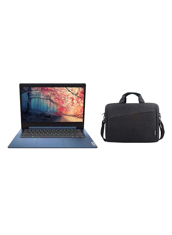 Lenovo IdeaPad 1 14IGL05 Laptop With 14-Inch FHD Display/Intel Celeron 10th Gen Processor/4GB RAM/128GB SSD/Integrated Intel UHD Graphics 600 /Windows 10 Home + T210 Toploader Bag For 15.6-Inch Laptops Ice Blue English/Arabic Ice Blue  - Image 1