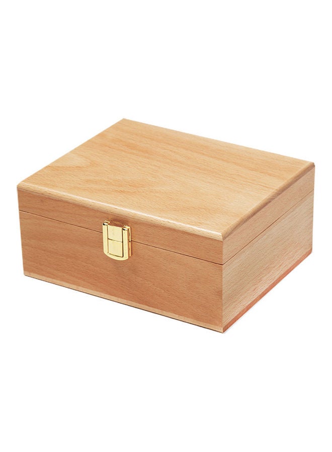Wooden Essential Oil Storage Box Beige - Image 1