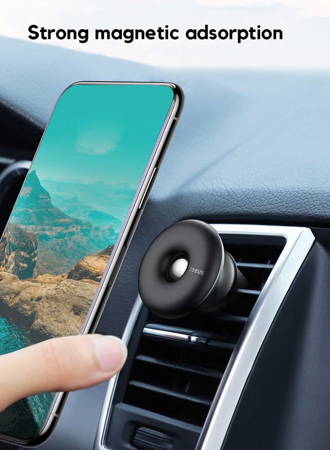 Baseus - Star Ring Air Vent Magnetic Car mount silver - Image 1