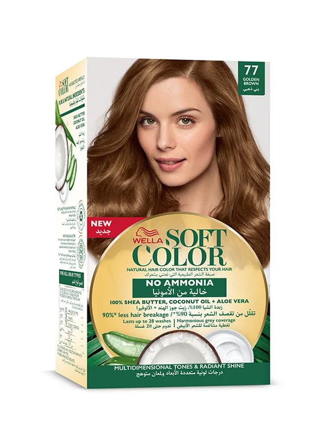 WELLA Soft Color Natural Instincts Hair Color 7/7 Golden Brown